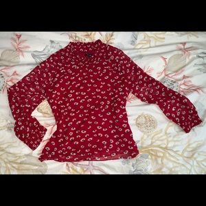 Madewell Mistlight Mockneck Top Seattle Floral